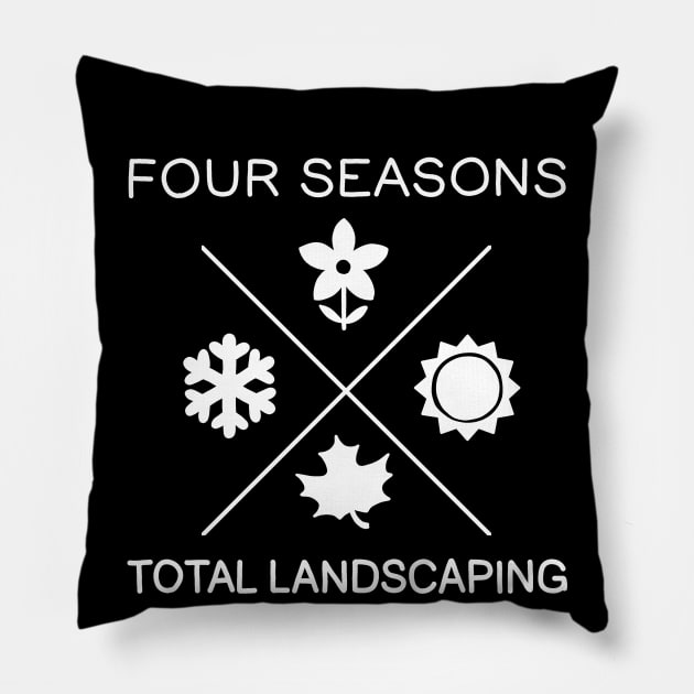 Four Seasons Total Landscaping Pillow by valentinahramov