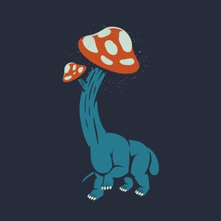 Mushroom Dinosaur Brachiosaurus by Tobe Fonseca T-Shirt