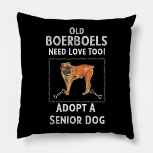 Senior Dog Adoption T-Shirt for Boerboel Dog Lovers Pillow