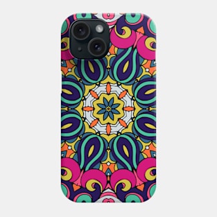 Colorful Oriental Rug Mandala Boho Pattern Phone Case