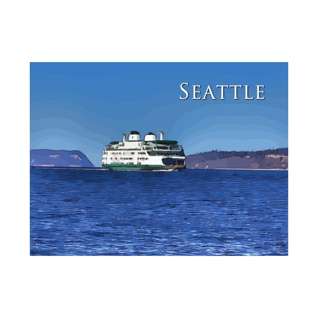 Seattle Ferry Boat by WelshDesigns