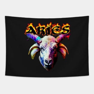 Aries Zodiac Fire Sign Tapestry