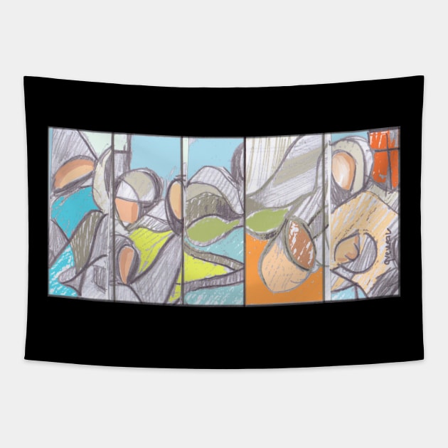 Unity in diversity Tapestry by sukhpalgrewal