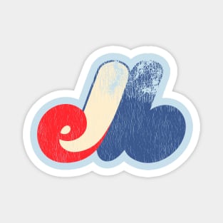 Defunct Montreal Expos Baseball Magnet