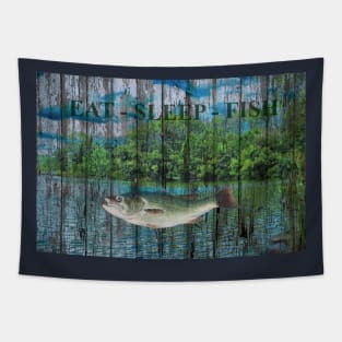 Eat - Sleep - Fish Tapestry