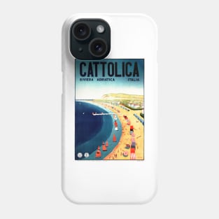 CATTOLICA BEACH ITALY Advertisement Vintage Italian Holiday Phone Case