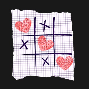 Doodle Hearts And Crosses T-Shirt