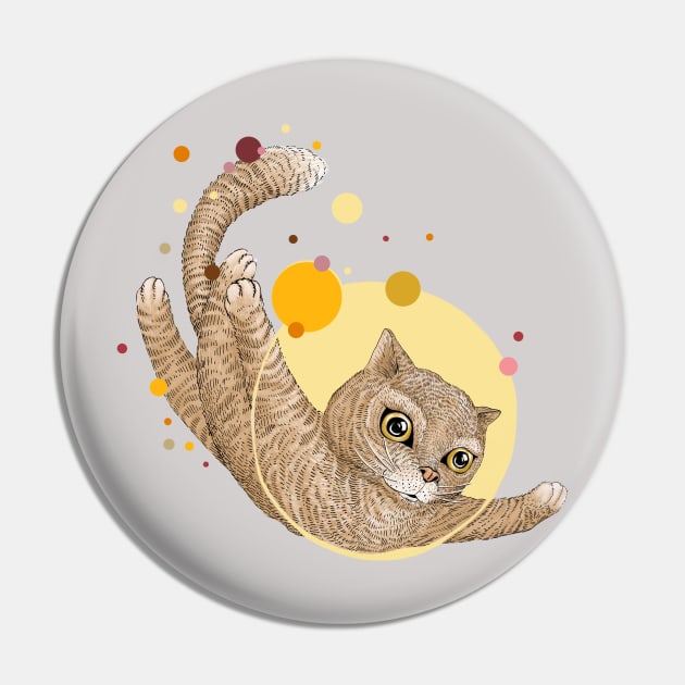 cat Pin by ruta13art