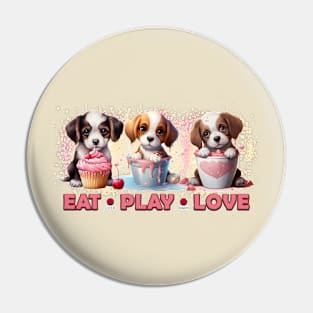 Eat Play Love Pin