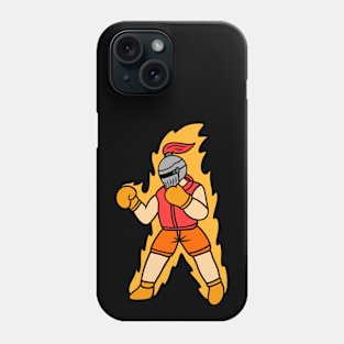 Cool cartoon knight boxing Phone Case