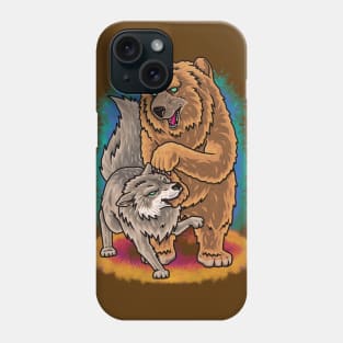 BEAR VS WOLF Phone Case