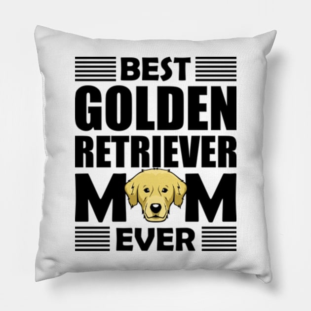 Best golden retriever mom ever Pillow by ZENAMAY