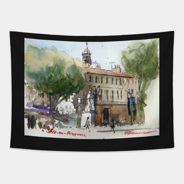 Aix-en-Provence, France Tapestry by bakuma