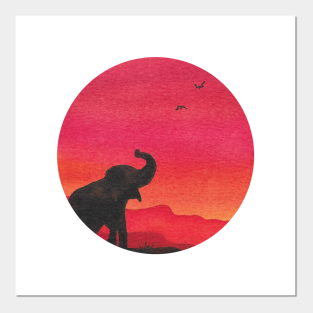 Watercolor Elephant Posters And Art Prints | Teepublic