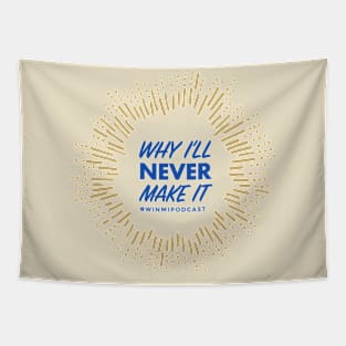 Blue and Gold WINMI Starburst Tapestry