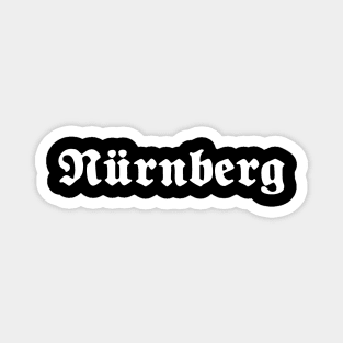 Nürnberg (Nuremberg) written with gothic font Magnet