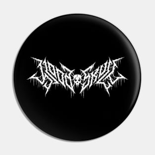 Metal font "blood skull" Pin