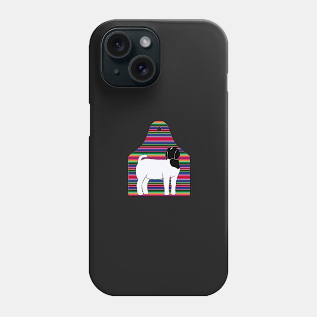 Serape Ear Tag - Market Doe - NOT FOR RESALE WITHOUT PERMISSION Phone Case by l-oh