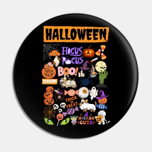 Halloween Collage Pin