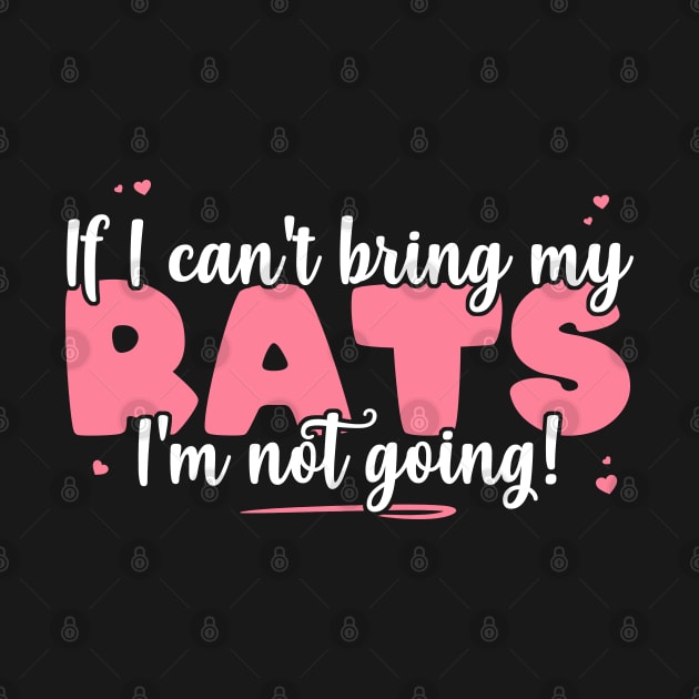 If I Can't Bring My Rats I'm Not Going - Cute Rat Lover design by theodoros20