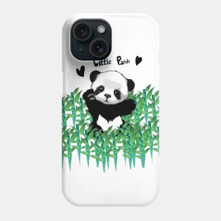 Little cute panda bear Phone Case