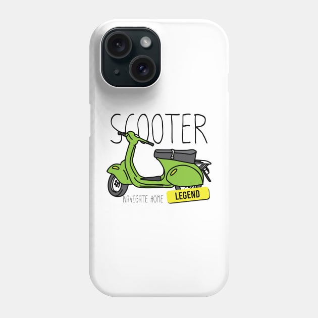 Scooter Navigate home Phone Case by Janvfx