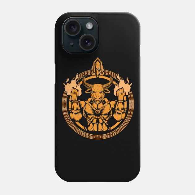 Minotaur Phone Case by VinagreShop