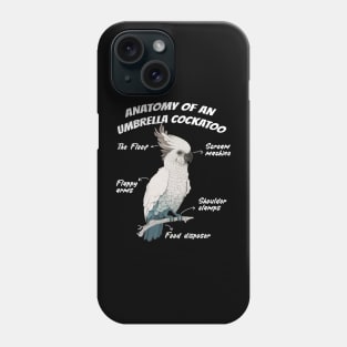 Anatomy Of An Umbrella Cockatoo Parrot Bird Lover Phone Case