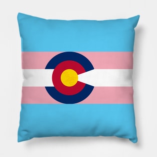 Colorado Trans State Flag Pillow