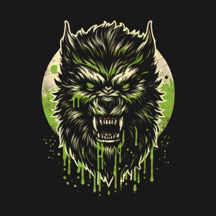 Werewolf Horror, Halloween Fan Graphic T-Shirt