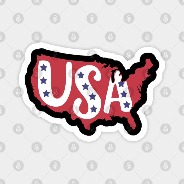 USA Magnet by valentinahramov