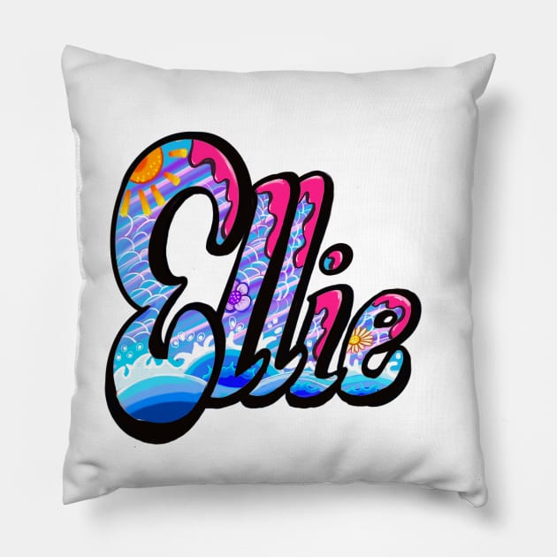 Top 10 Personalised gifts first name Ellie Pillow by Artonmytee