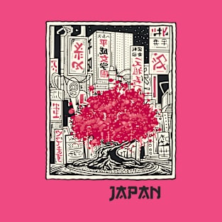 Japanese Sakura Tree T-Shirt