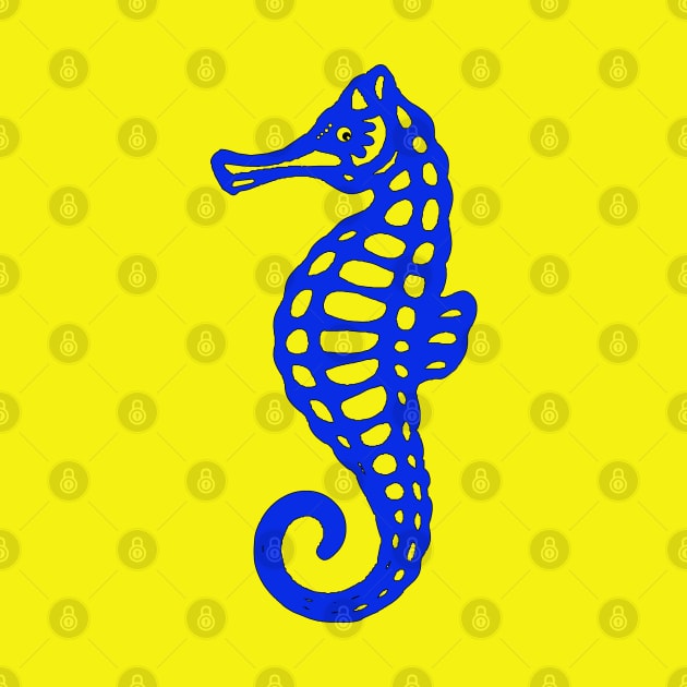 Blue Sea Horse by dalyndigaital2@gmail.com