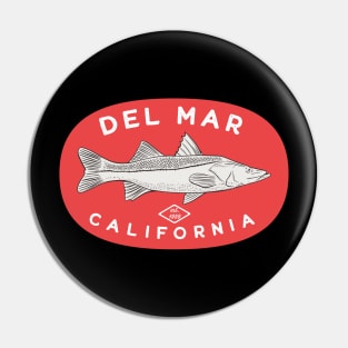 Del Mar California Fishing Pin