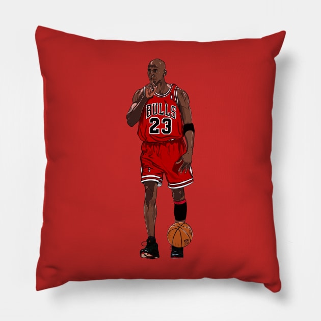 BASKETBALLART - MJ23 SSSTTTT Pillow by JORDAN-ART23