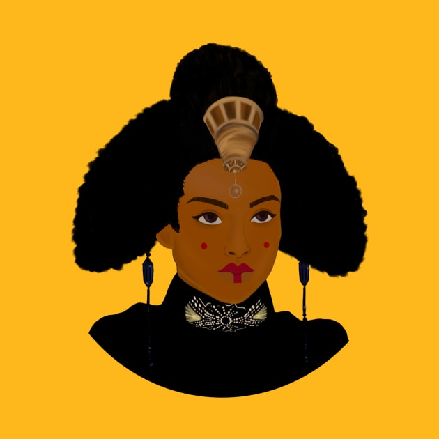 Afro Space Queen by Galaxy Gray Shop