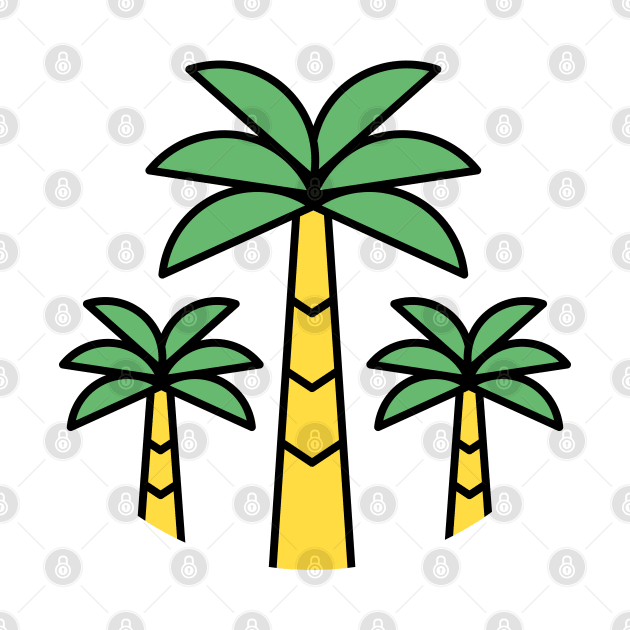 Summer Palm Trees by Enaholf
