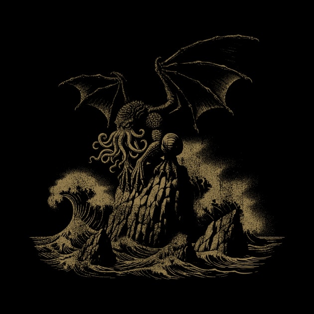 Cthulhu At Sea by APSketches