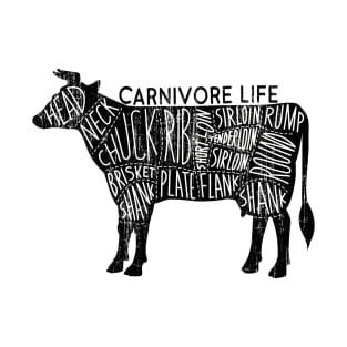 Carnivore Life Cow Cuts T-Shirt