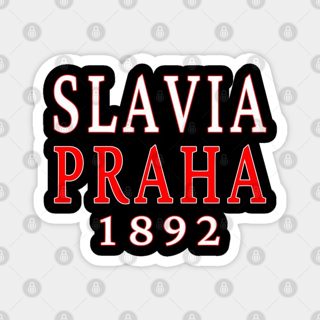 Slavia Praha 1892 Classic Magnet by Medo Creations