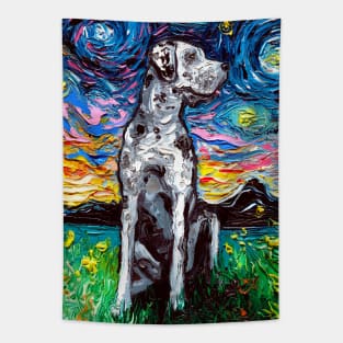 Great Dane Night Tapestry