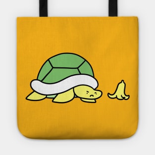 Angry Banana Peel Turtle Tote