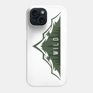 Wild Forest and Mountains Green Phone Case