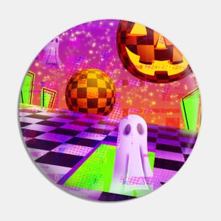 Vaporwave Halloween Pin