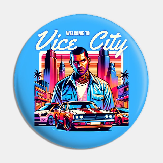 Vice City GTA grand theft auto Pin by YNWA Apparel