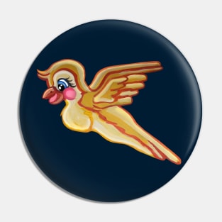 Cute Cartoon Yellow Canary Bird Pin