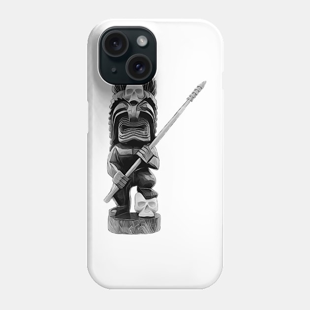 Skull Hunter Tiki Phone Case by Puna Coast