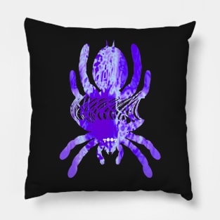 Tarantula Silhouette 50 (Tie Dye) Pillow