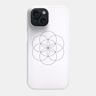 The seed of life, sacred geometry Phone Case